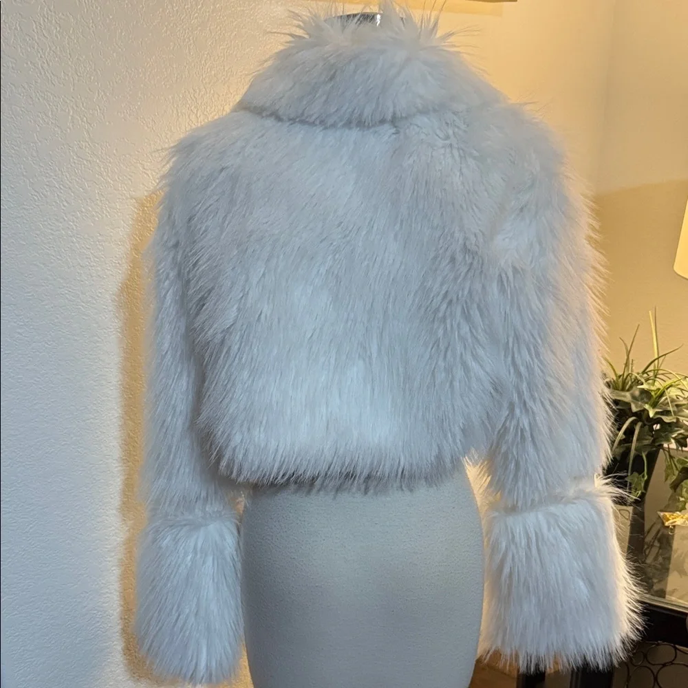 Fashion Nova White Teddy Jacket - Picture 2 of 6